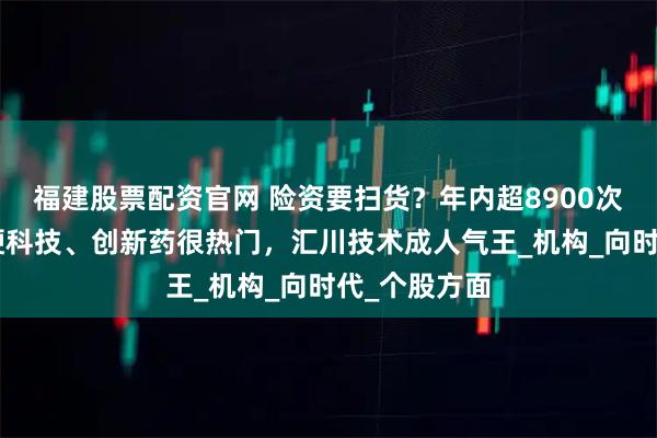 福建股票配资官网 险资要扫货？年内超8900次调研A股，硬科技、创新药很热门，汇川技术成人气王_机构_向时代_个股方面